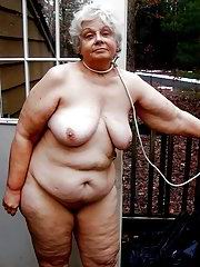 Granny big saggy tits